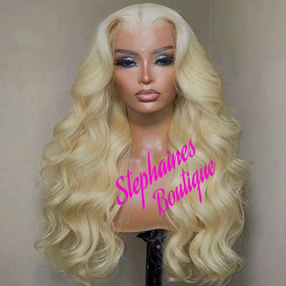 Human Hair Blended Lace Front Wig main image 8